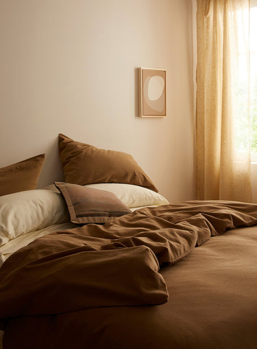 Linen and cotton duvet cover set